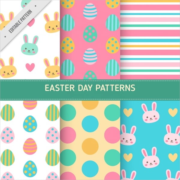 flat easter day patterns