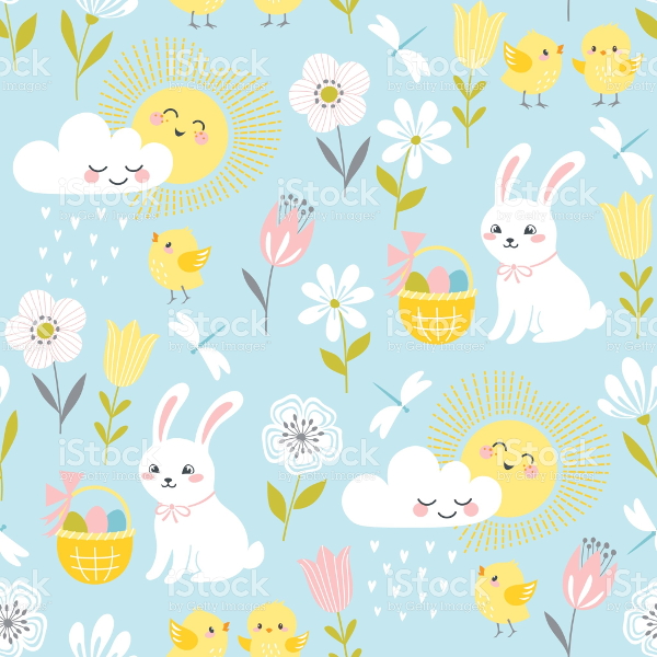 18 Easter Patterns Printable PSD JPG EPS Format Download