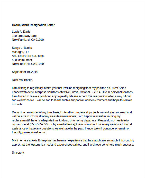 Resignation Letter Forced To Resign from images.template.net