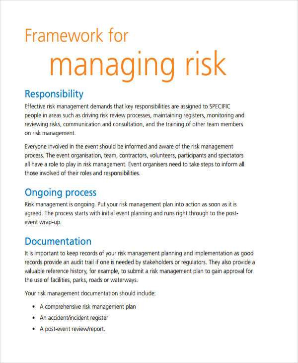 event risk management plan template file