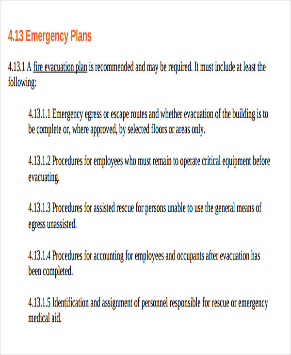 event safety emergency plan