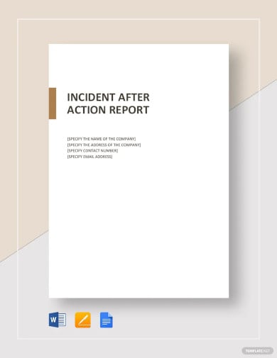 after action incident report template