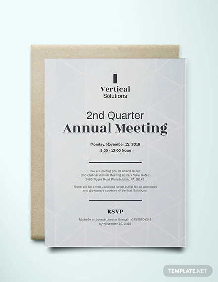 68+ Meeting Invitation Templates - PSD, Word, AI