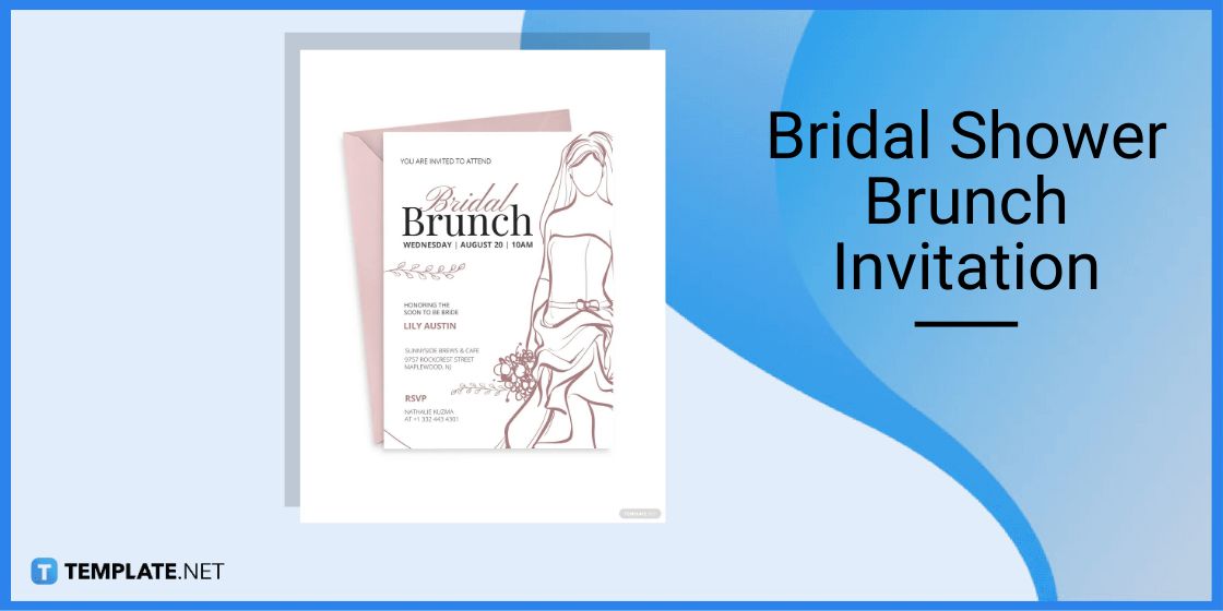 bridal shower brunch invitation template
