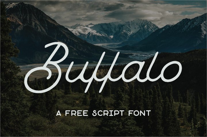 buffalo script font11