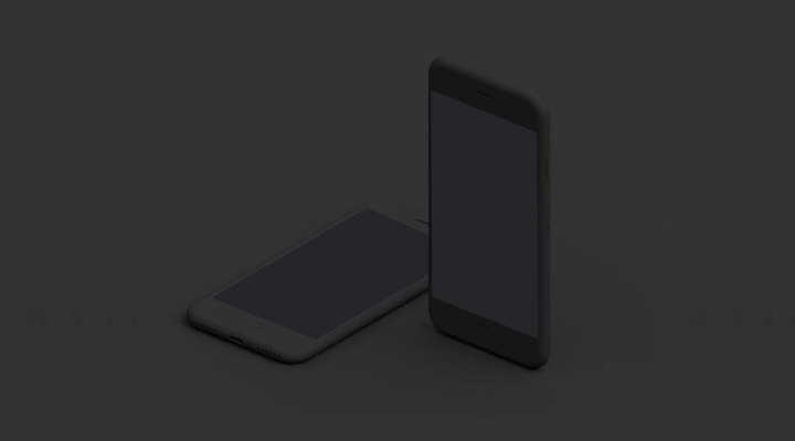 dark iphone mockup