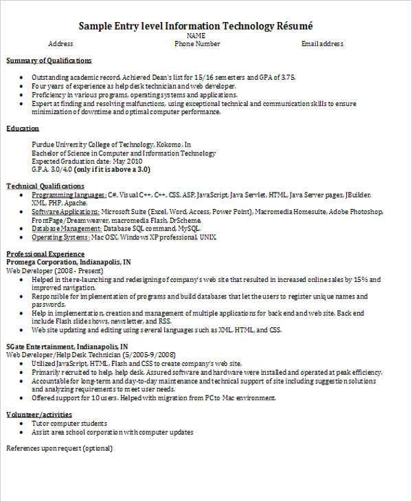 Fresher Resume Sample For Mechanical Engineers Download Mechanical 