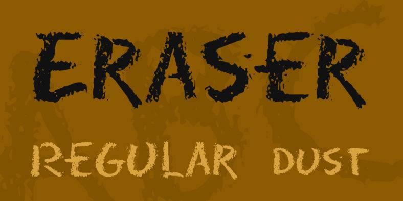eraser font family 788x394
