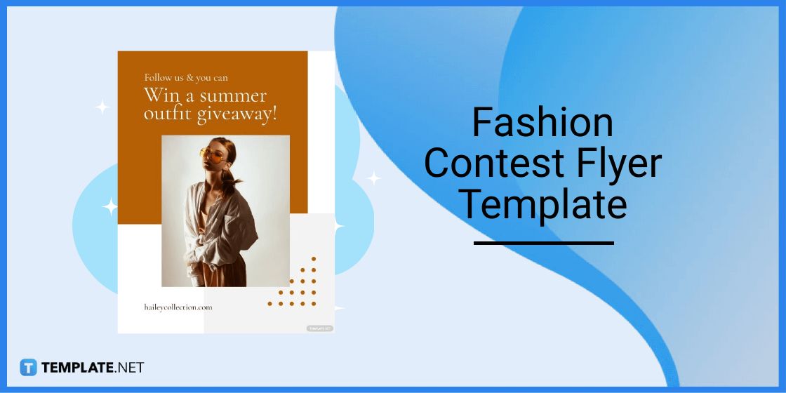 fashion contest flyer template