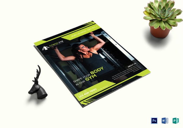fitness flyer template