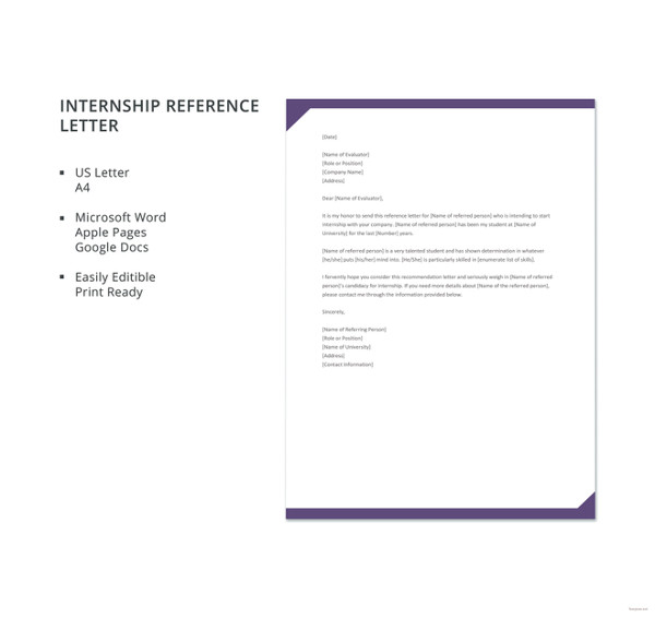 free-internship-reference-letter-template