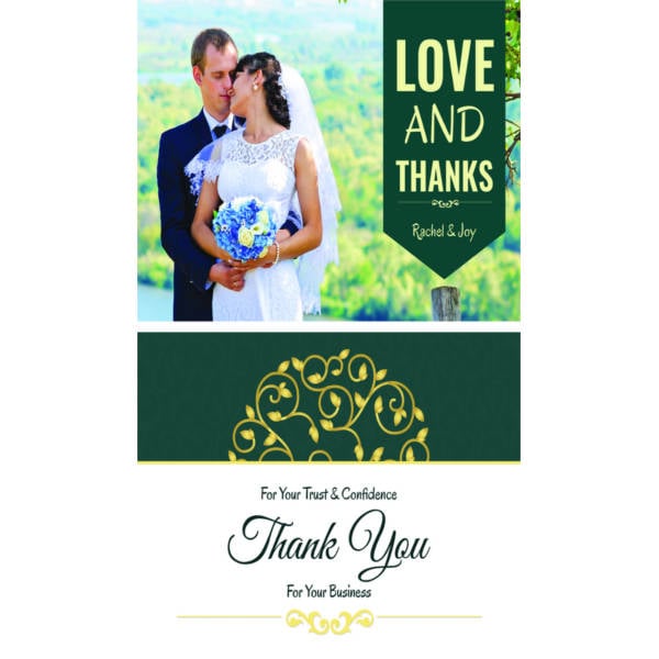 free personalized thank you card template