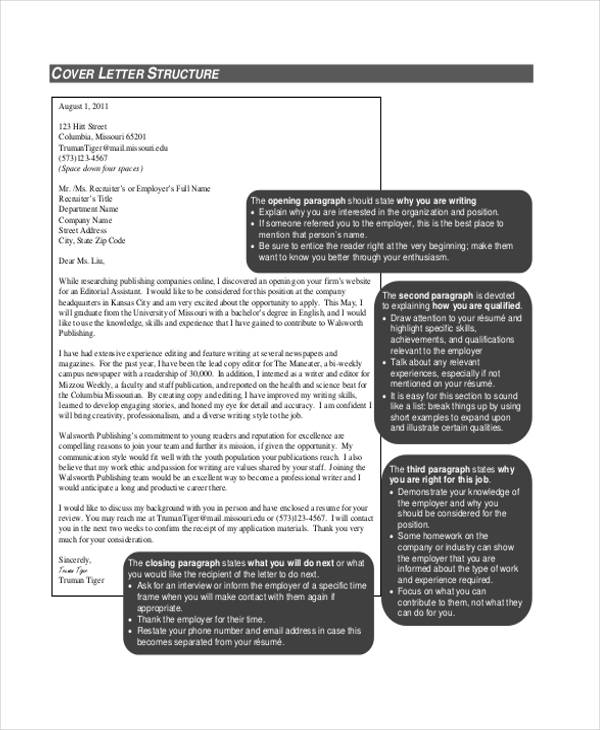 free printable resume cover letter
