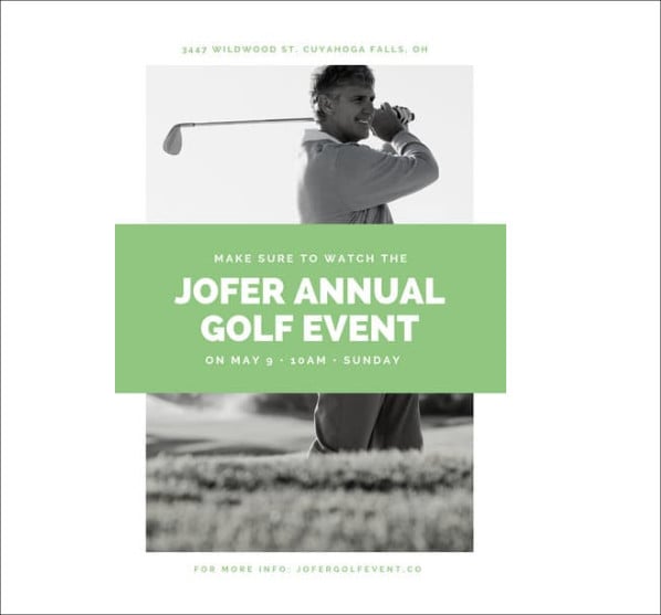 golf tournament event poster