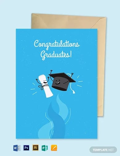 graduation greeting card template