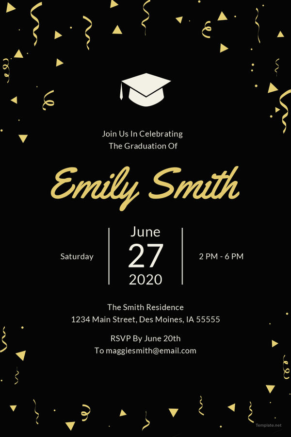 Graduation Invitation Templates Free Download