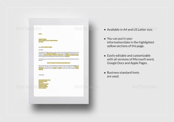 letter-of-agreement-master-professional-services-agreement-template
