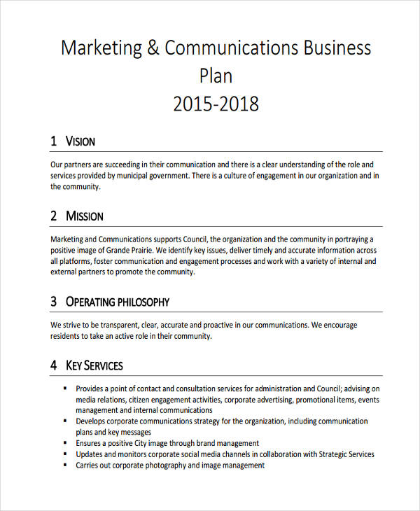 marketing communication plan