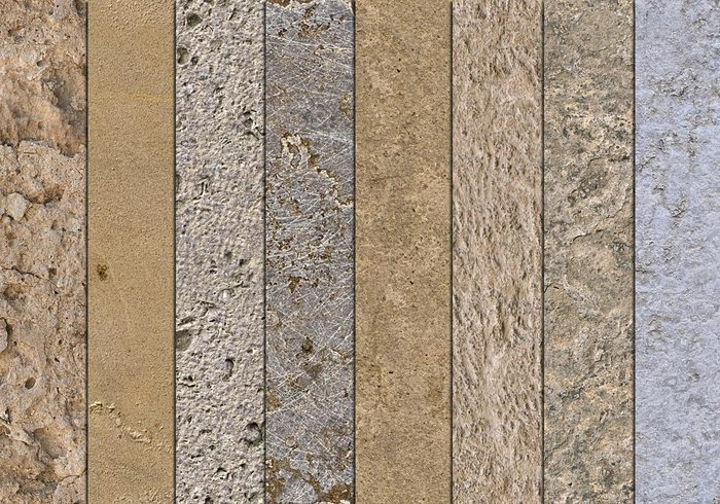 mixed stone textures