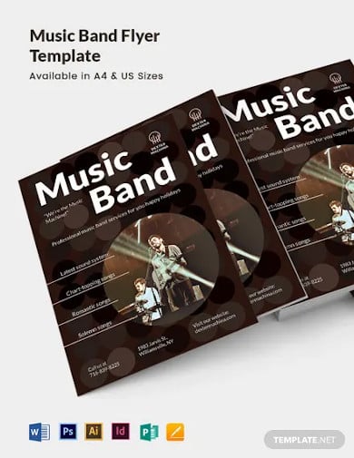 music band flyer template