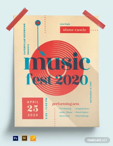 musical event poster template