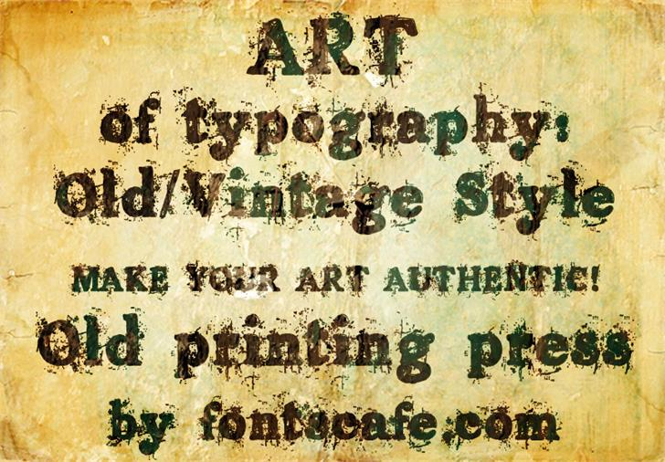 old printing press
