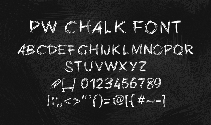pw chalk font