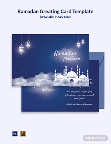 ramadan greeting card template