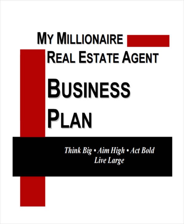 real estate agent business plan