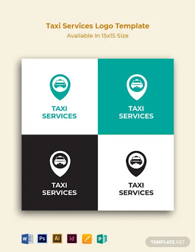 taxi services logo template