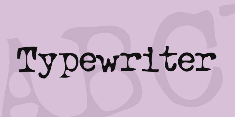 typewriter regular 788x394