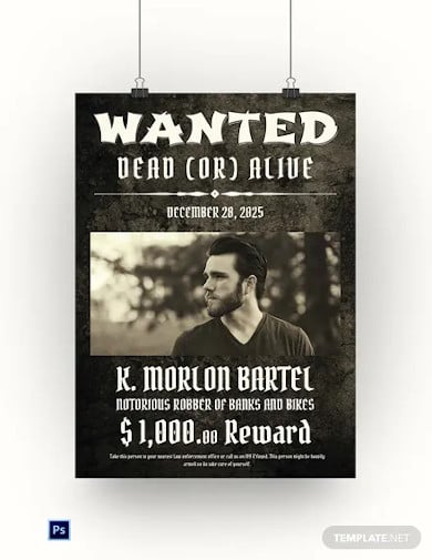 western wanted poster template