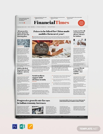 financial newspaper