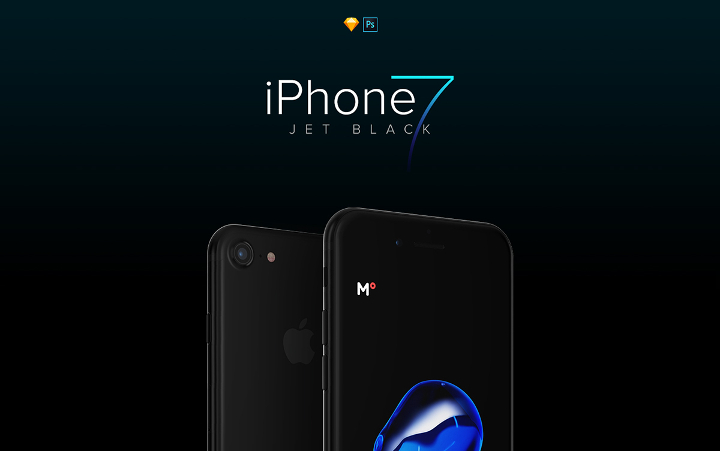 iphone 7 jet black mockup