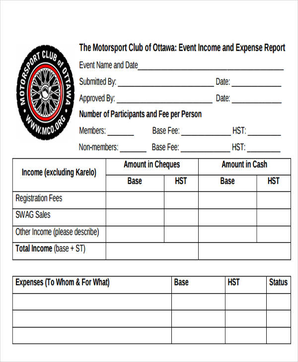 35  Expense Report Templates Word PDF Excel