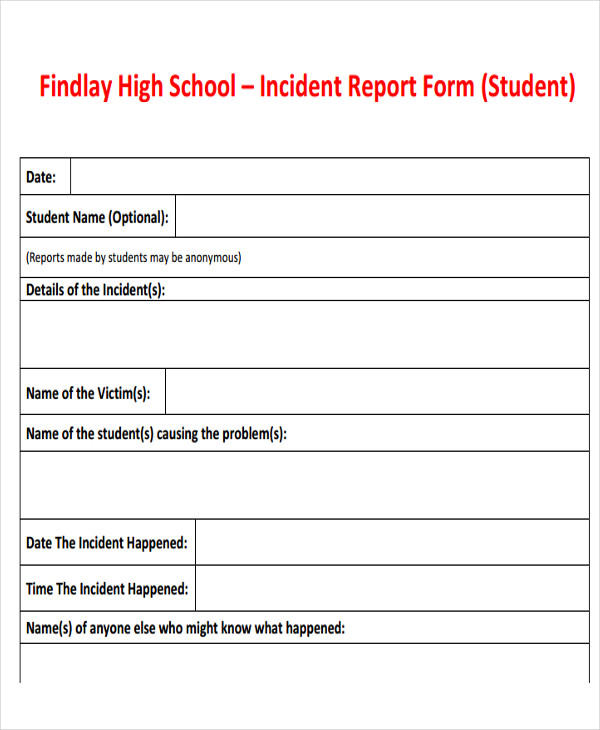 42+ Incident Report Templates - PDF, Word, Google Docs