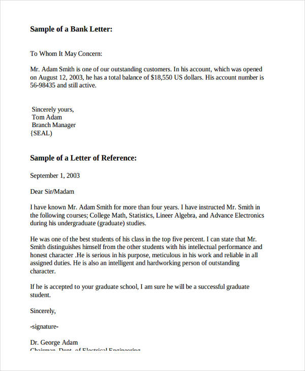 Letter Of Recommendation For Employee Template