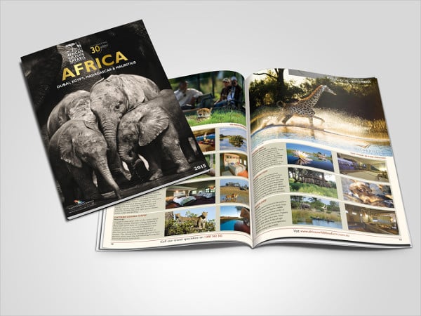 travel company magazine brochure