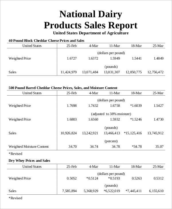 22+ Sales Report Templates PDF, Docs, Word, Pages