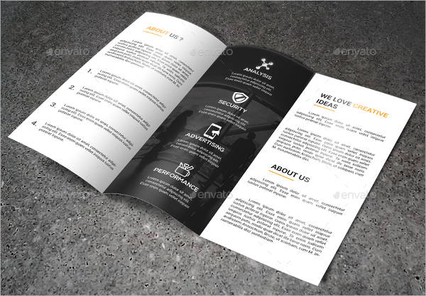business tri fold brochure template