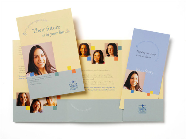 college fundraising brochure template