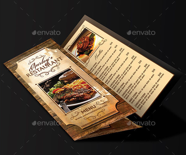 restaurant business menu brochure