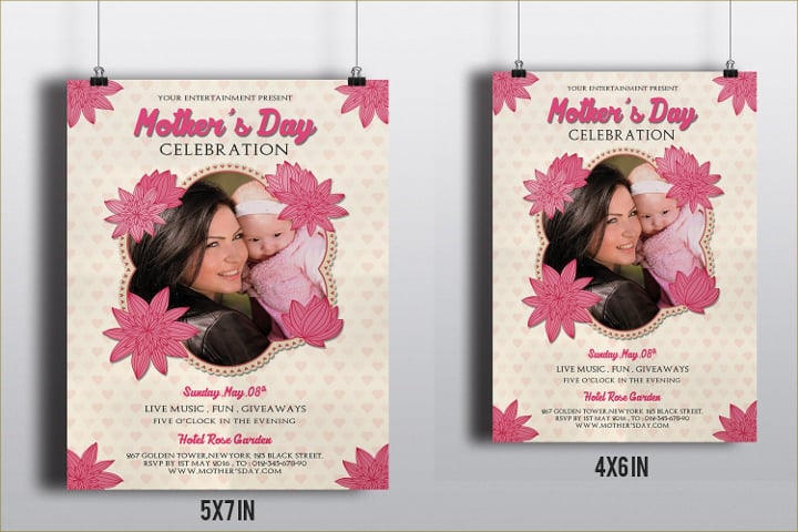 mothers day party flyer