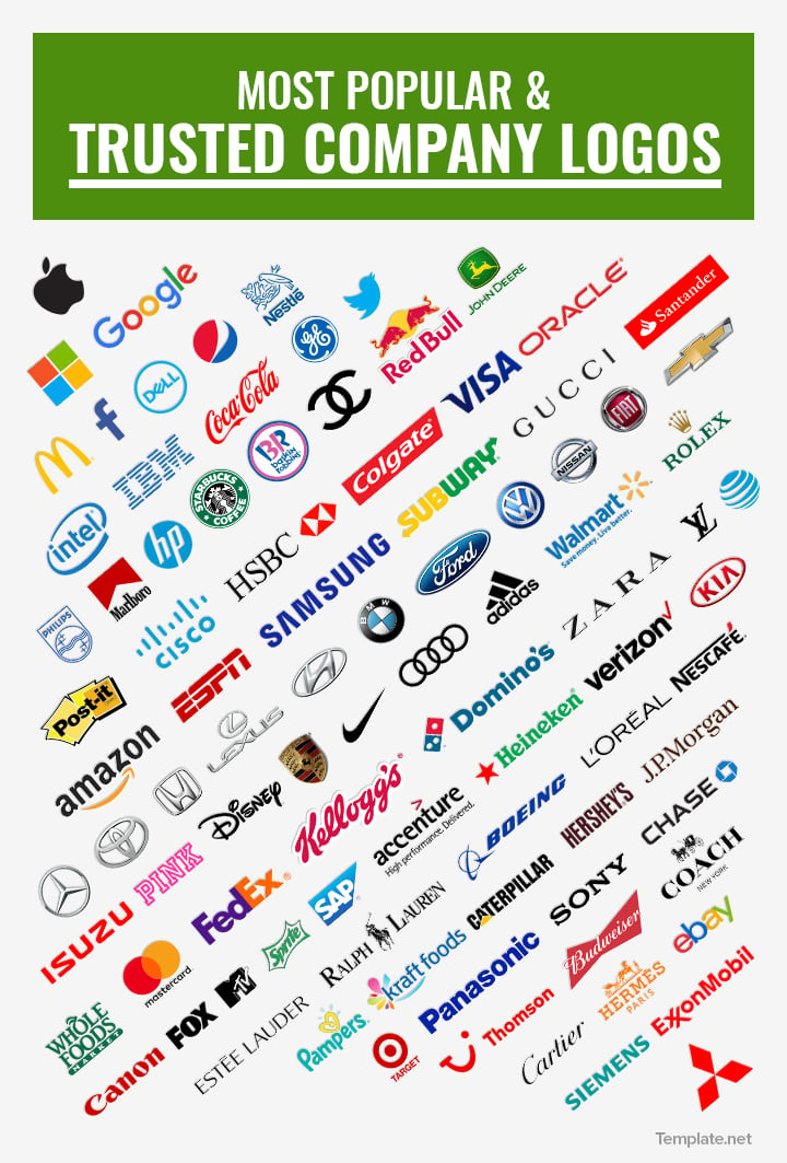 most popular company logos