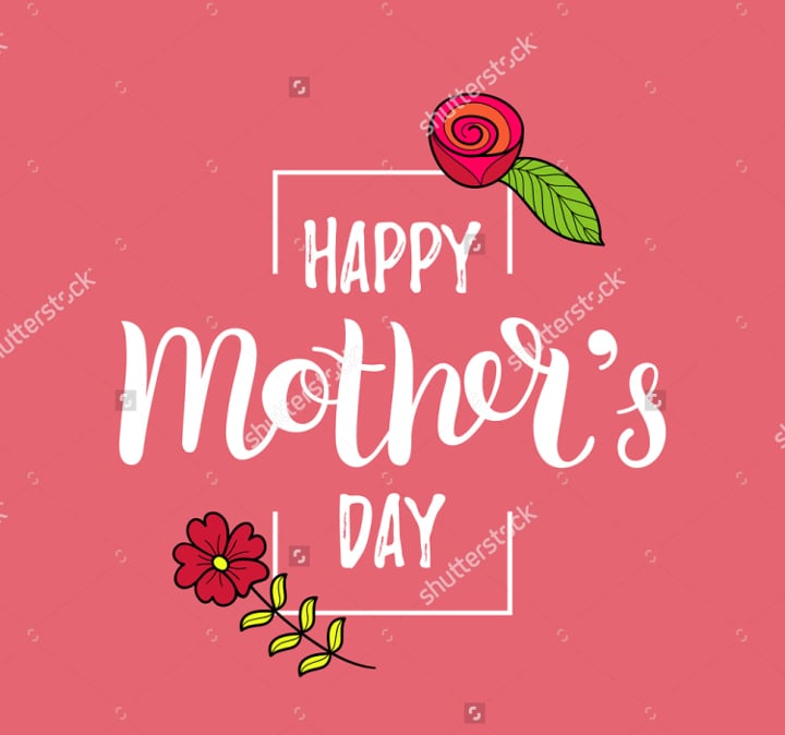 mothers day greeting card vector