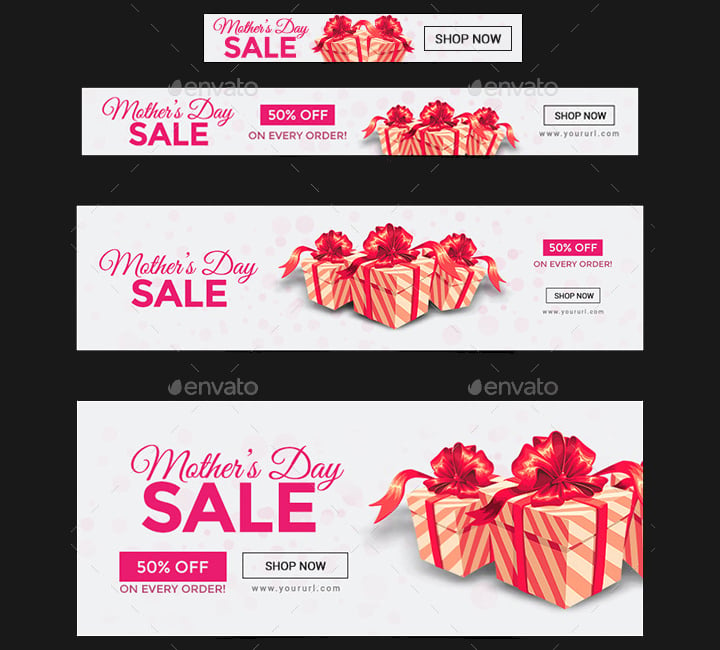 mothers day sales banners pack