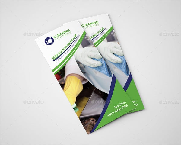 branding cleaning company brochure