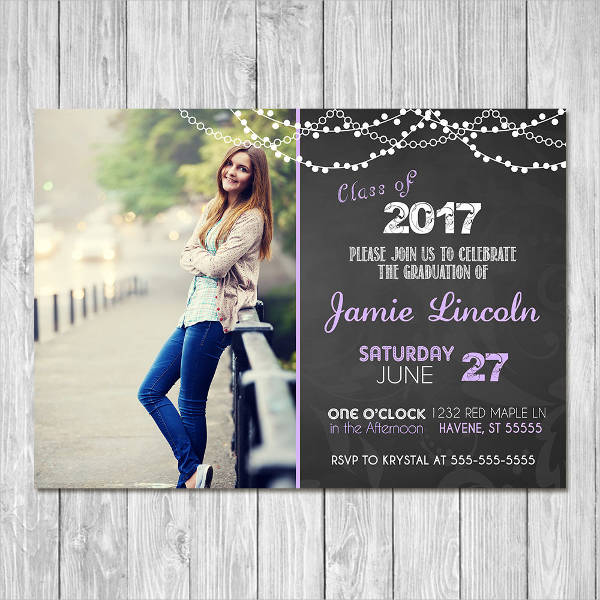 Printable Graduation Photo Invitation