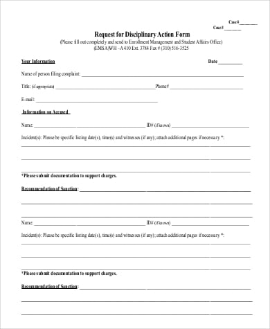Student Discipline Form Template from images.template.net