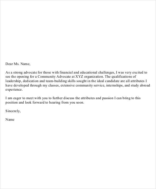 14+ Example Of Email Cover Letter To Job Application | Cover Letter